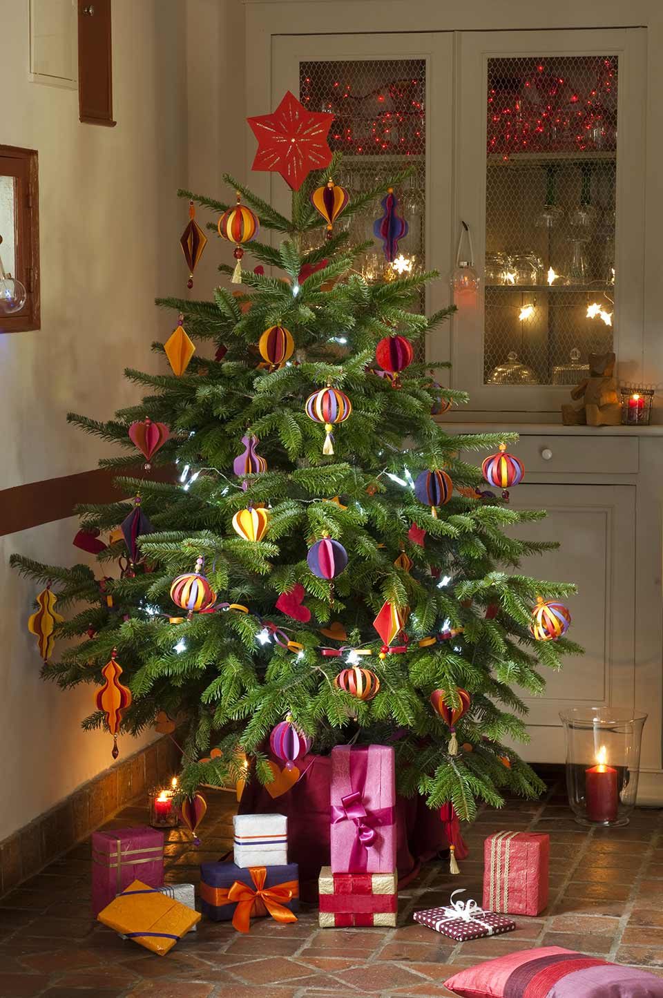 deco sapin de noel nature