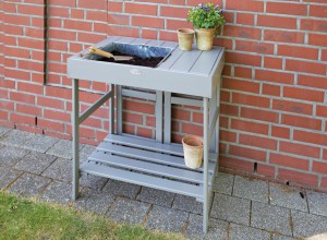 Table à rempoter Esschert Design, avec bac et étagère - 105€