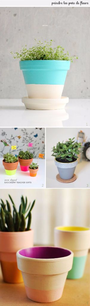 DIY Customisation de pots de fleurs