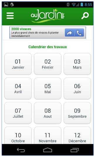 Calendrier jardinier