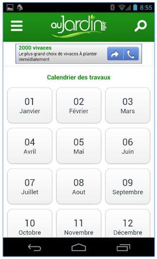 Calendrier jardinier