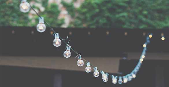 Guirlande lumineuse pour une décoration pour la terrasse et le jardin