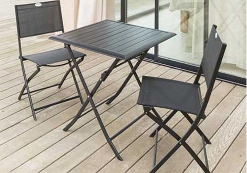 table de jardin pliante pour petit balcon et terrase