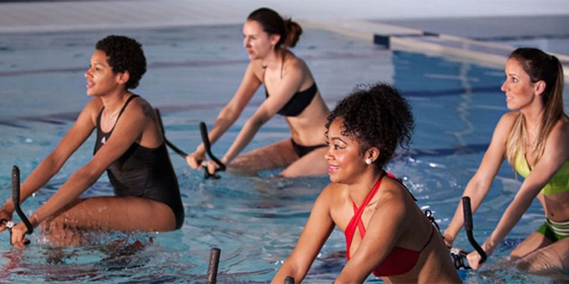 Séance d'aquabike avec aquaness