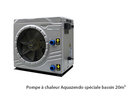 Pompe à chaleur Aquazendo spécial piscine 20 m³