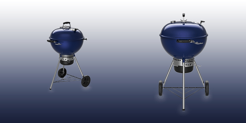 Barbecue charbon Weber Master Touch GSB C 5750 Deep Ocean Blue Barbecue Mastertouch C5750 Gris Weber