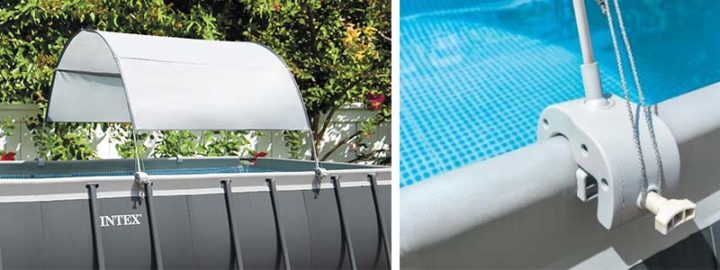 Voile d'ombrage Intex pour piscine tubulaire