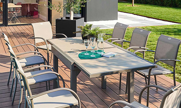 Table de jardin extensible Hespéride Piazza