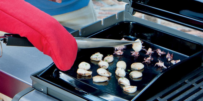 plaque plancha sur barbecue